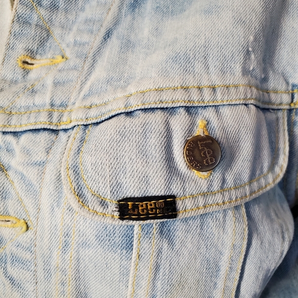LEE Sanforized Denim Acid Wash Jacket USA 70s - Picture 5 of 12